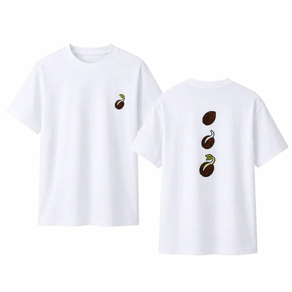 [MER-REM-0071] Remera Semilla Corazón (Blanco, S)